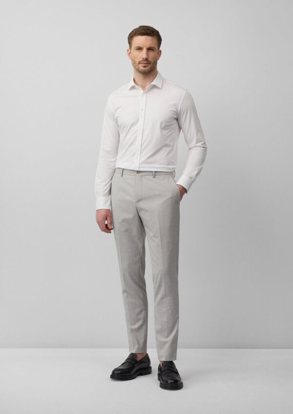 s.O PURE: Anzughose aus kariertem Stretch-Gewebe