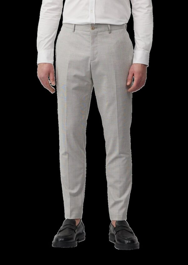 s.O PURE: Anzughose aus kariertem Stretch-Gewebe