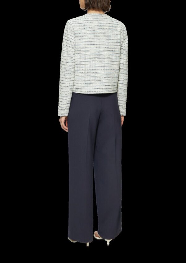 Gefütterte Bouclé-Jacke mit Zierknöpfen