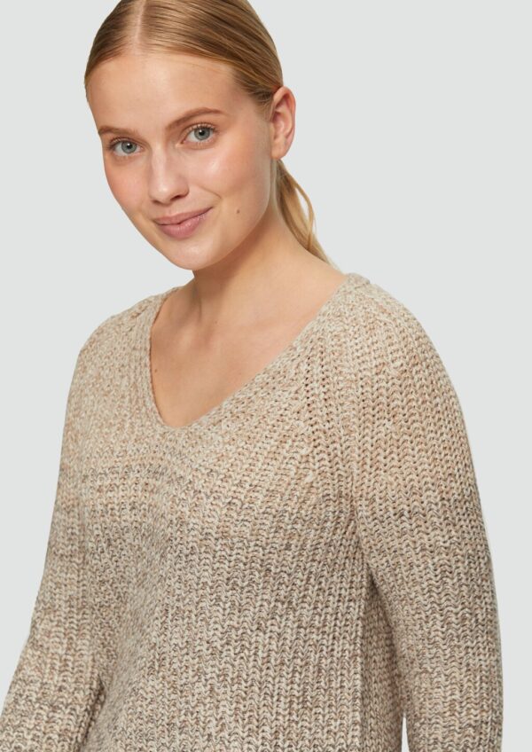 Strickpullover mit V-Ausschnitt