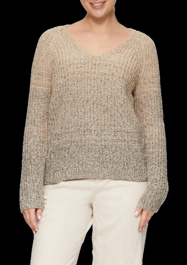 Strickpullover mit V-Ausschnitt