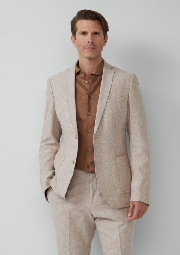 s.O PURE: Anzugsakko aus Leinenmix