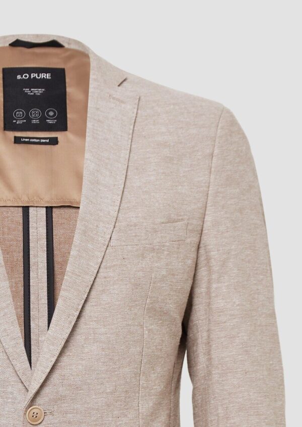 s.O PURE: Anzugsakko aus Leinenmix