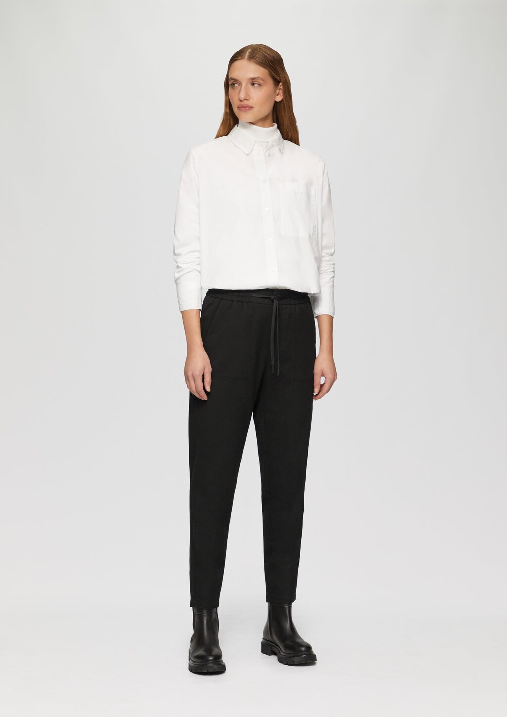 Twill-Hose mit Cargotasche und Elastikbund