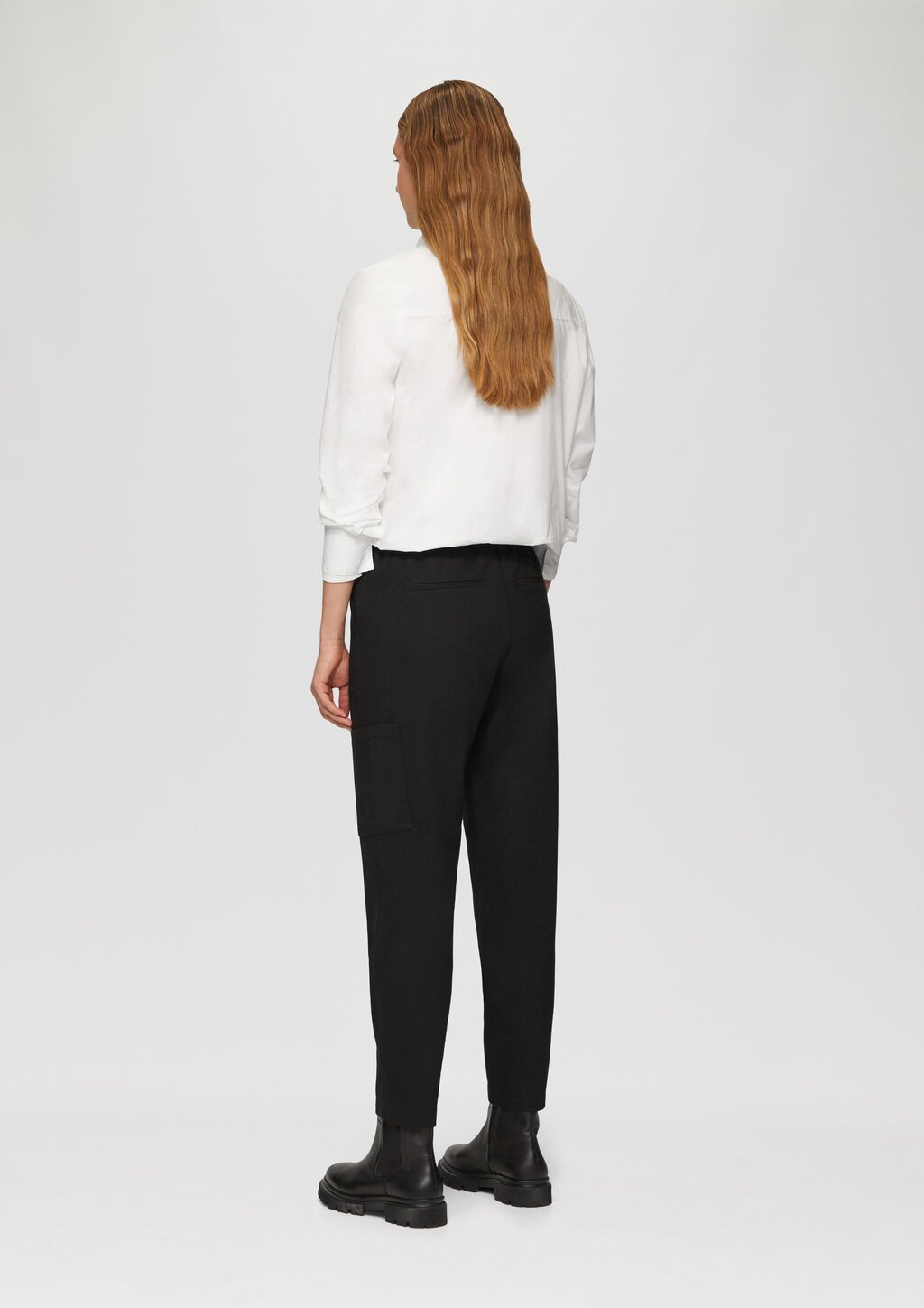 Twill-Hose mit Cargotasche und Elastikbund