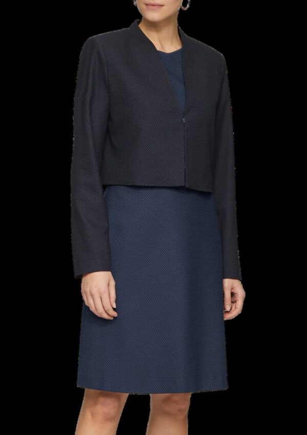 Fein gepunkteter Kurzblazer