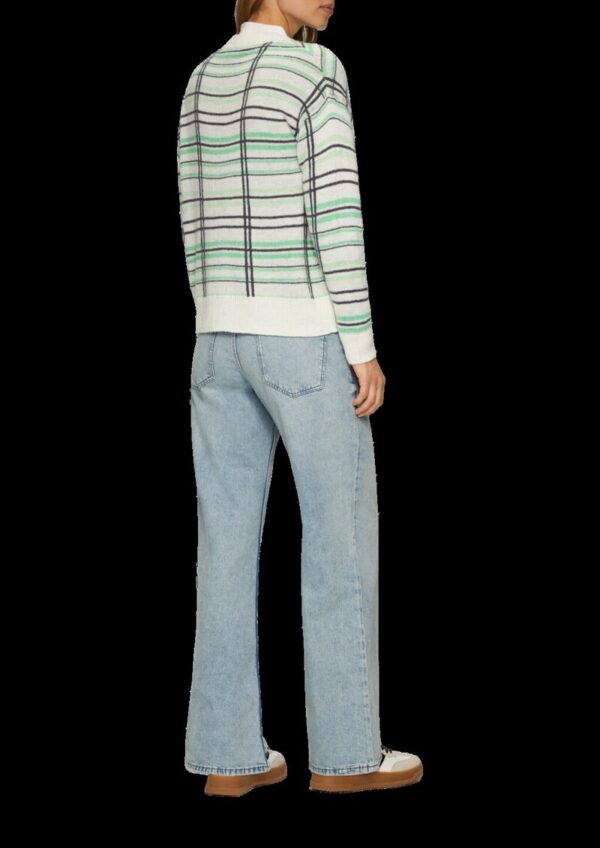 Cardigan aus Wollmix mit Karomuster