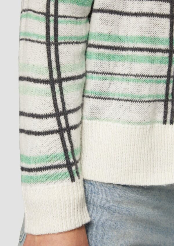 Cardigan aus Wollmix mit Karomuster