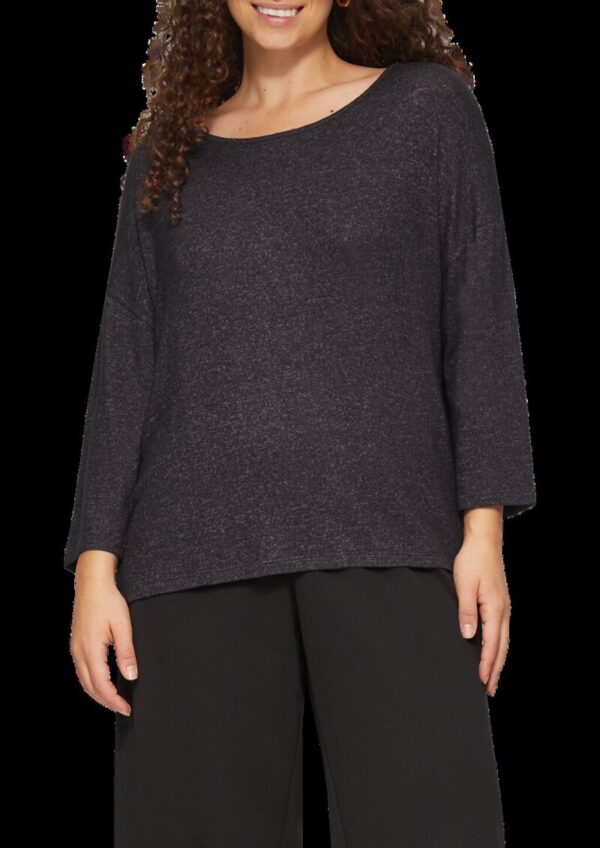 Meliertes Shirt aus Viskosemix