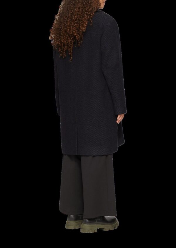 Mantel mit Reverskragen und klassischem Fischgrat-Muster