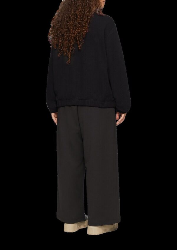 Strukturierter Sweat-Blouson aus Baumwollmix