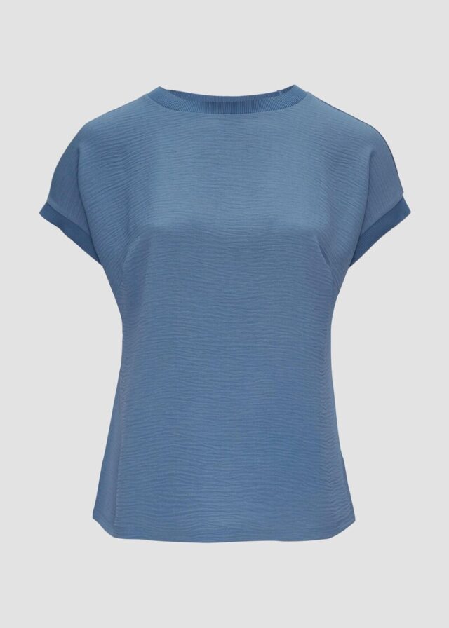 Materialmix-T-Shirt im Loose Fit