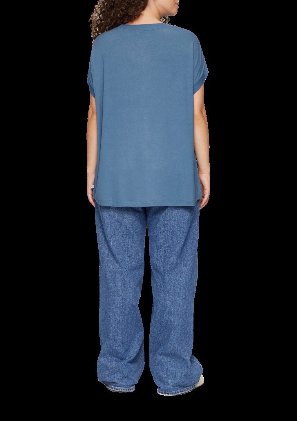 Materialmix-T-Shirt im Loose Fit