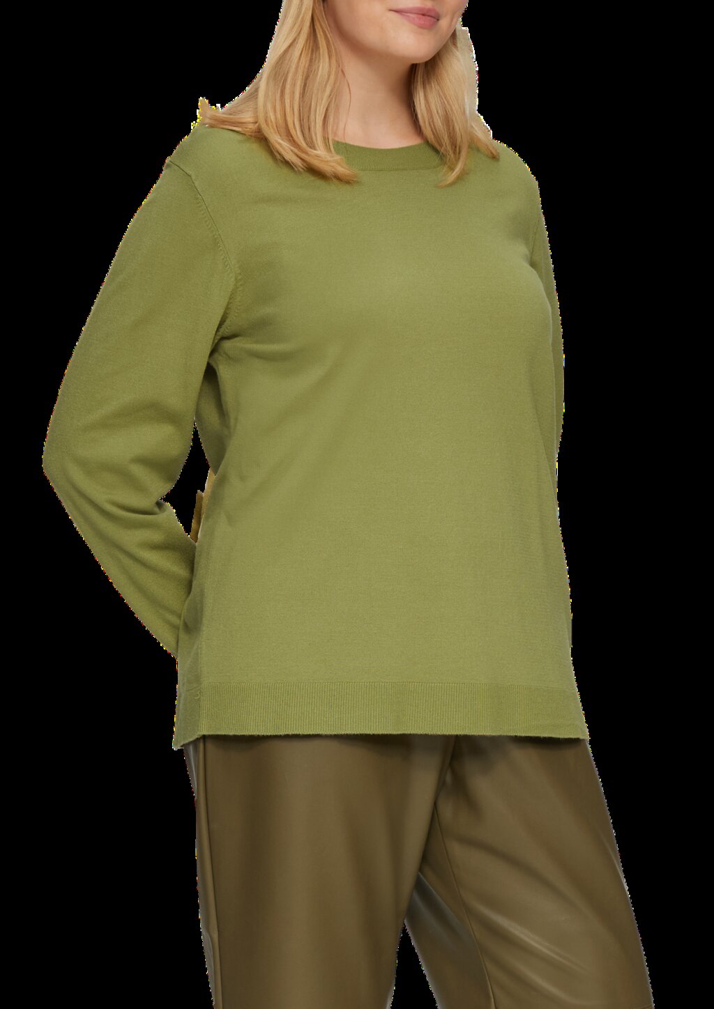 Strickpullover mit Rundhalsausschnitt