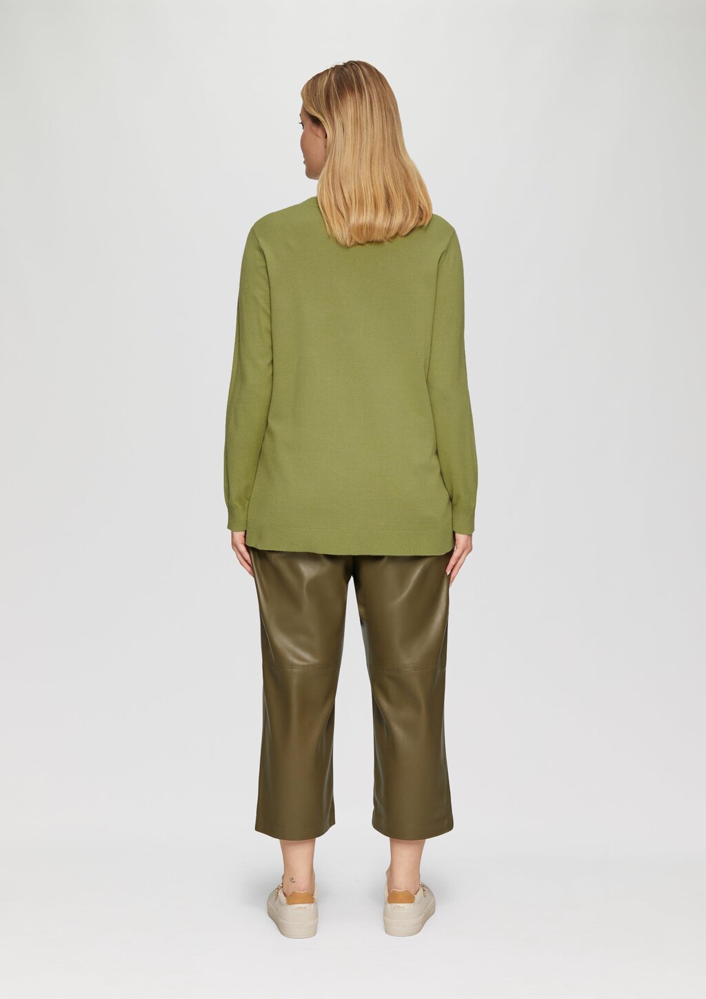 Strickpullover mit Rundhalsausschnitt