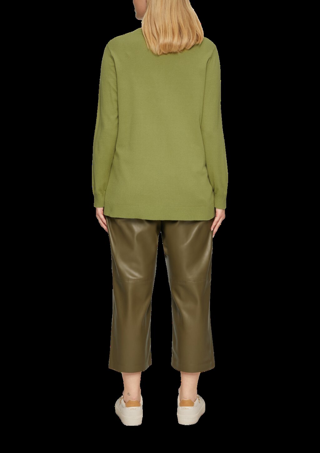 Strickpullover mit Rundhalsausschnitt