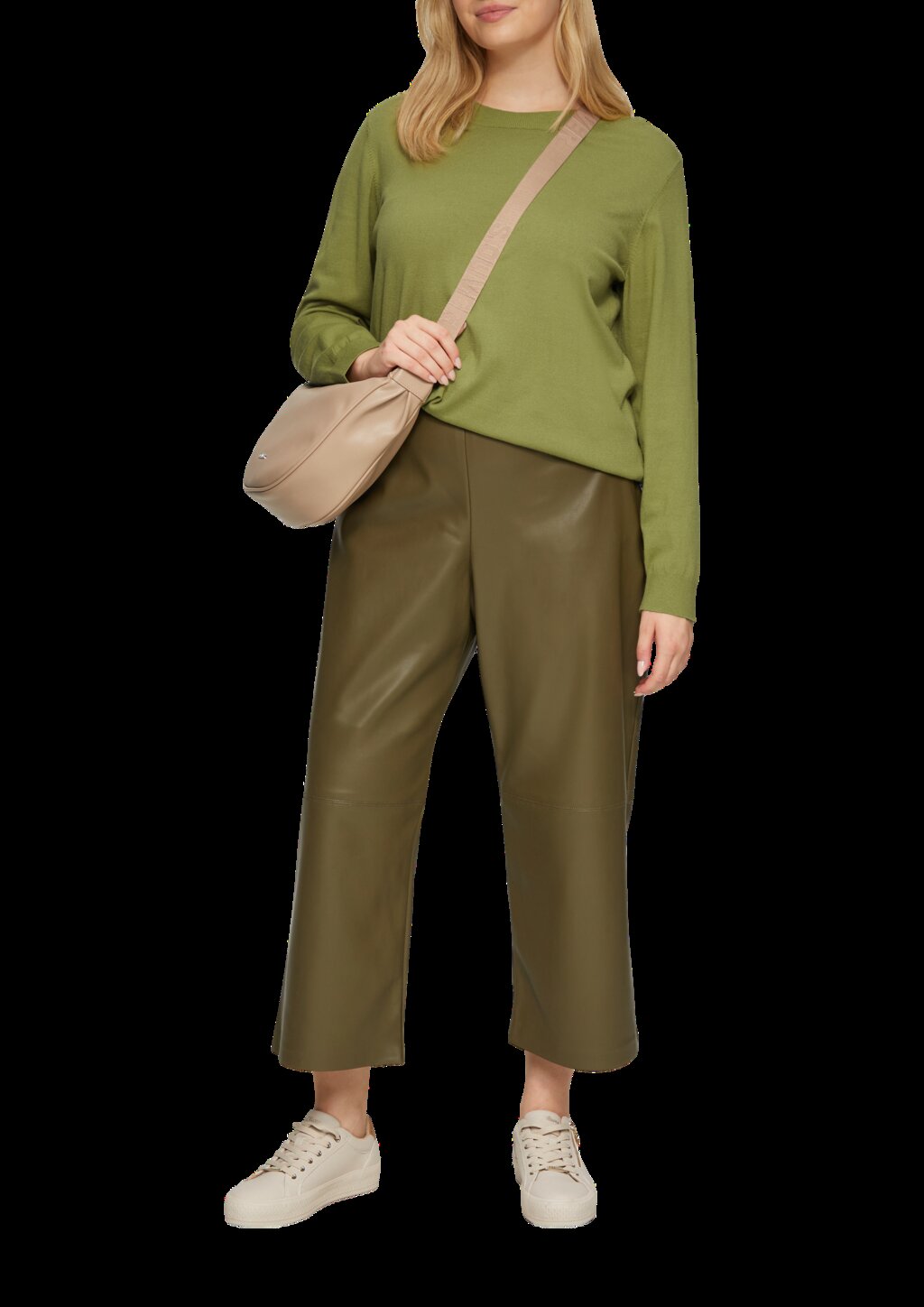 Strickpullover mit Rundhalsausschnitt