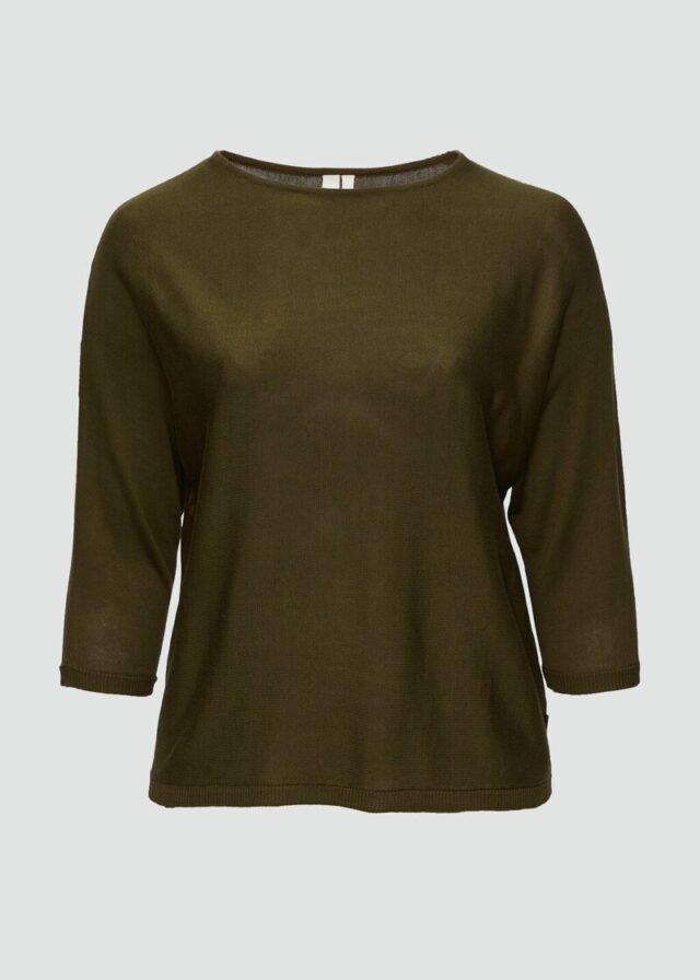 Strickpullover mit Fledermausarm