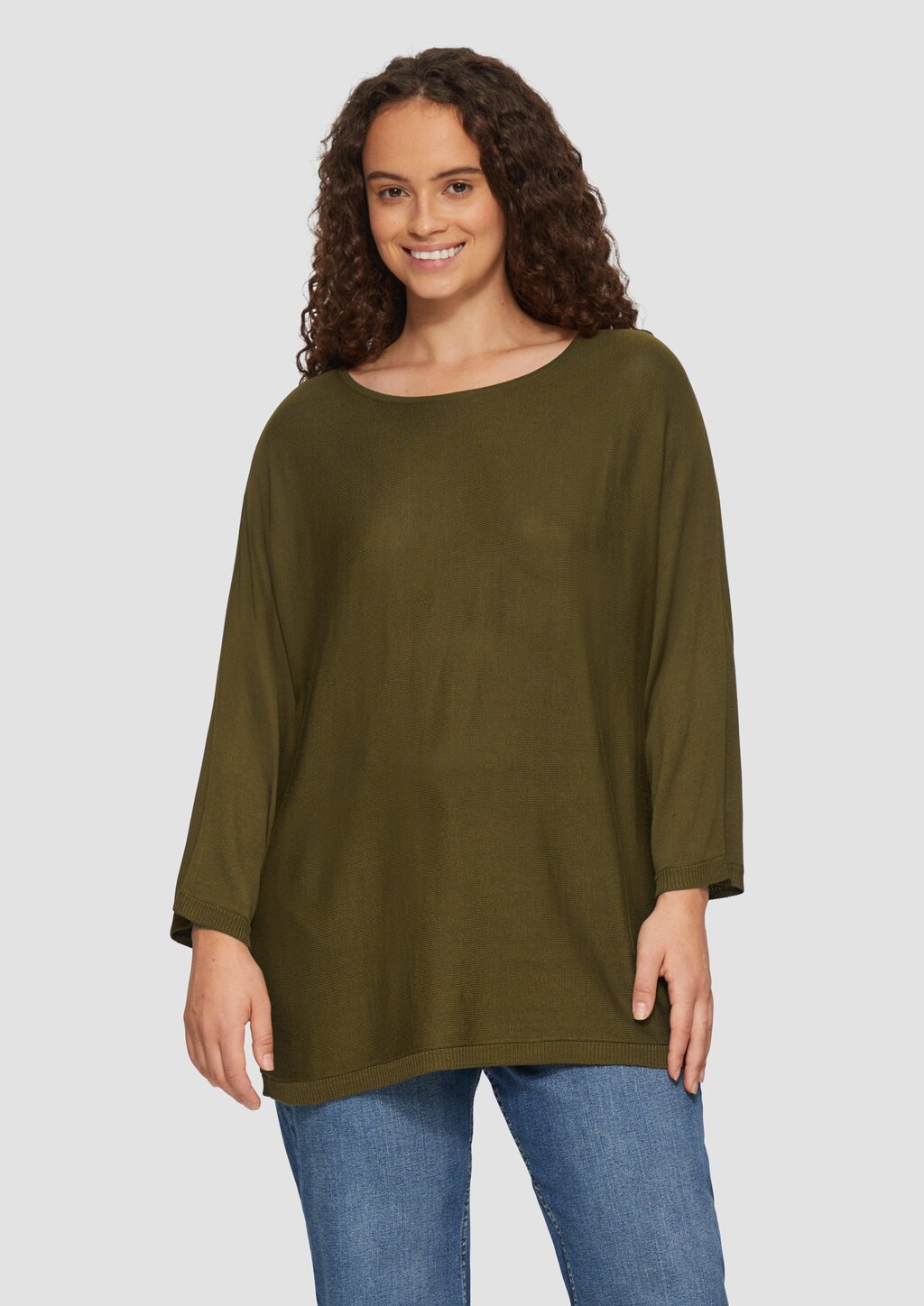 Strickpullover mit Fledermausarm