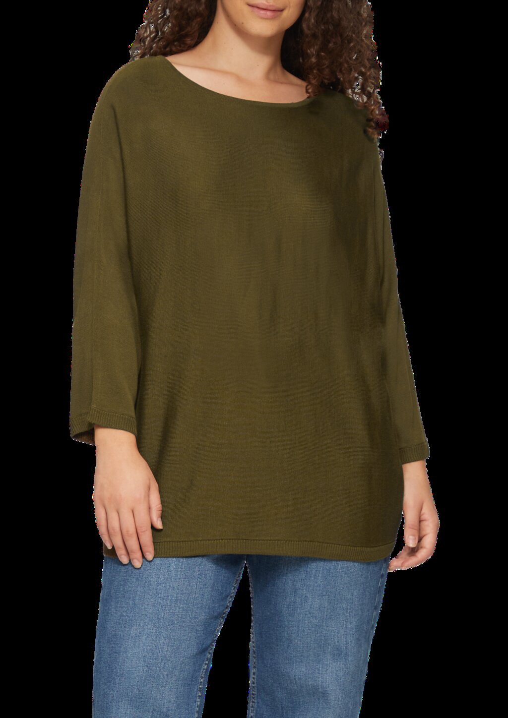 Strickpullover mit Fledermausarm