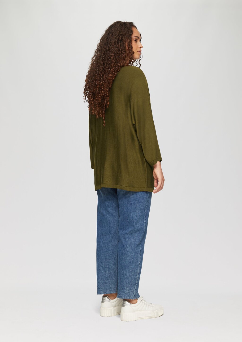 Strickpullover mit Fledermausarm