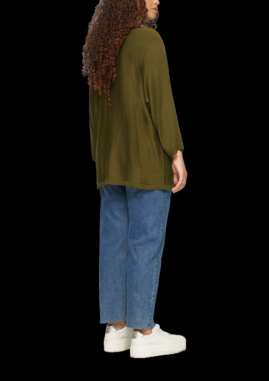 Strickpullover mit Fledermausarm