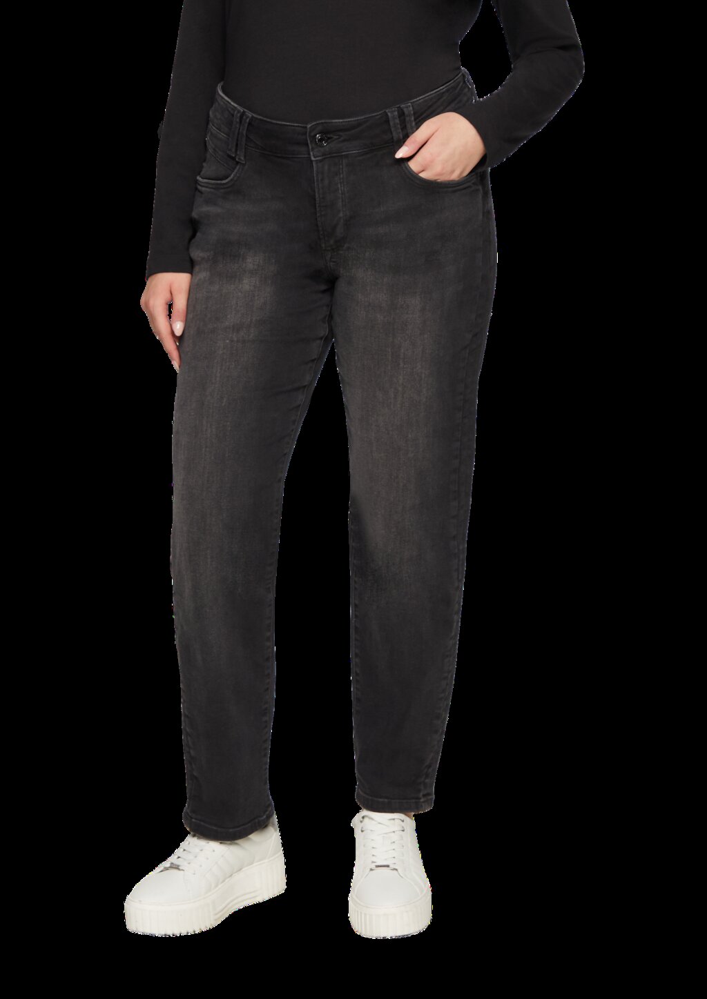 Jeans / Curvy Fit / Mid Rise / Slim Tapered Leg