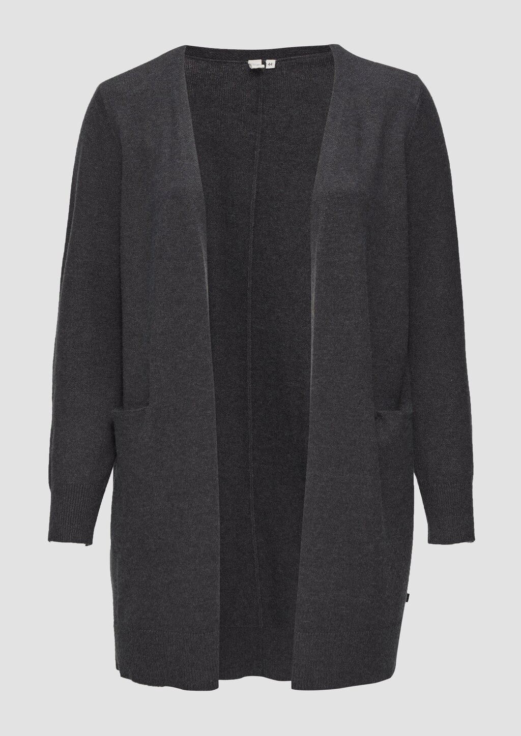 Lange Strickjacke aus Viskosemix