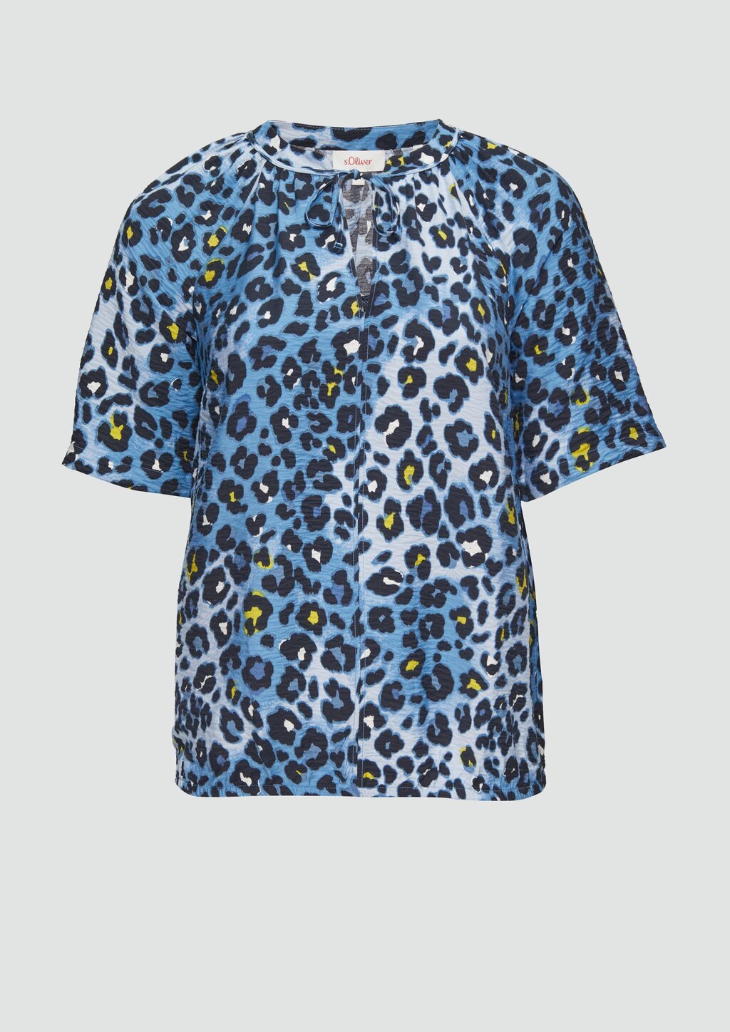 Bluse aus strukturierter Viskose