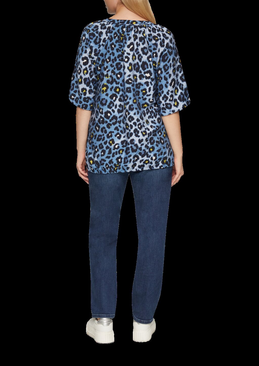 Bluse aus strukturierter Viskose