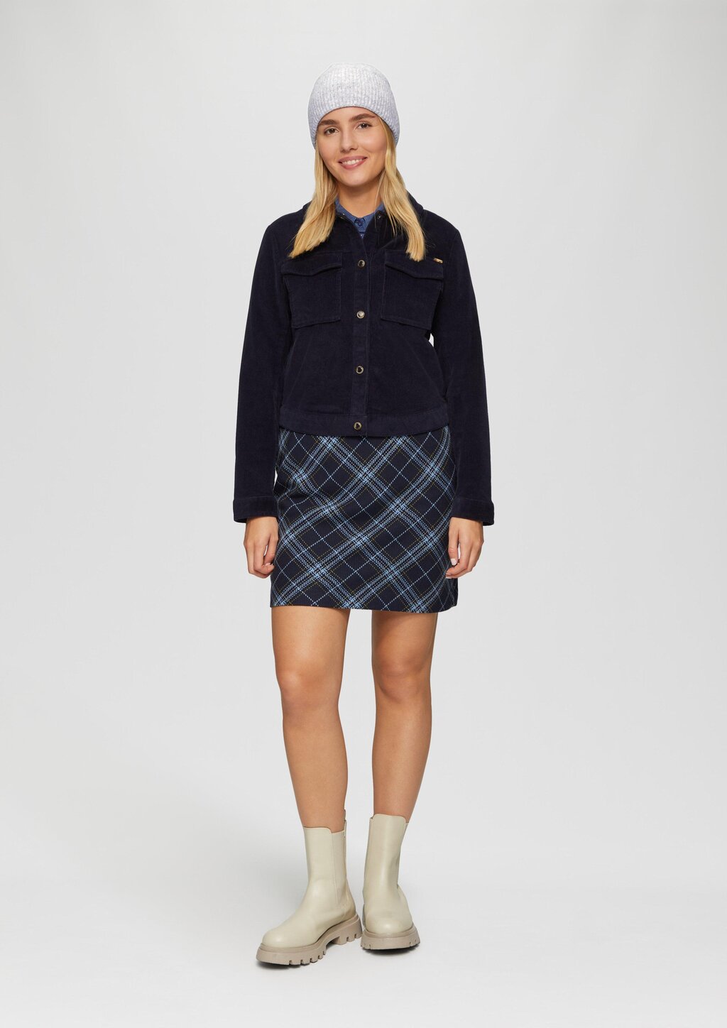 Beanie aus Rippstrick