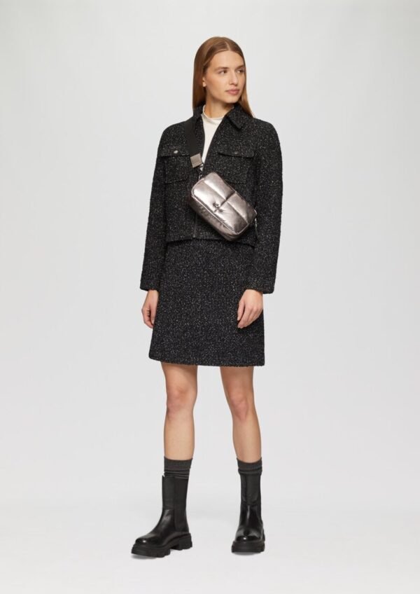 Mini-Bag in Lederoptik mit Logoschriftzug