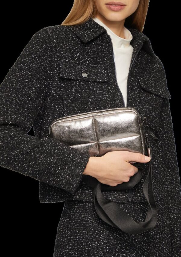 Mini-Bag in Lederoptik mit Logoschriftzug