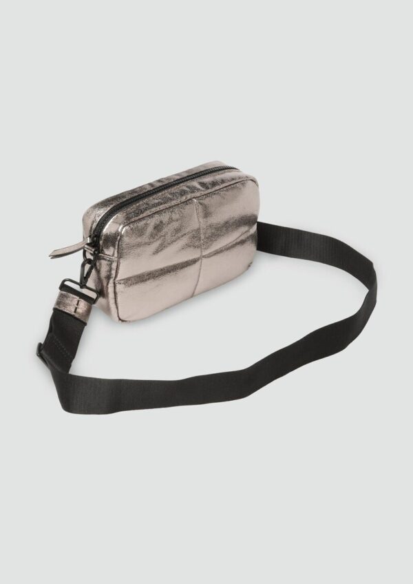 Mini-Bag in Lederoptik mit Logoschriftzug