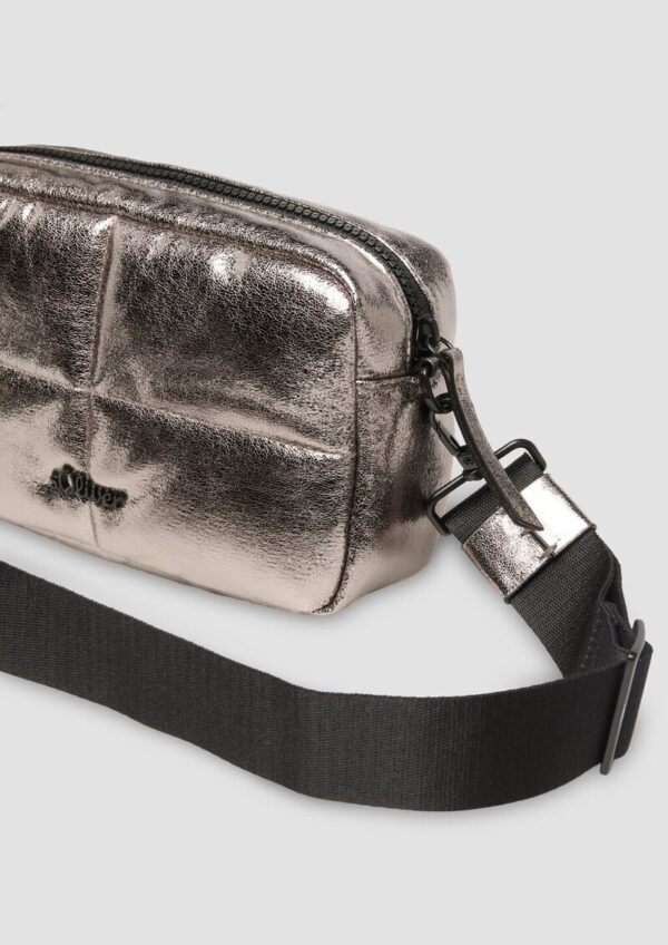 Mini-Bag in Lederoptik mit Logoschriftzug