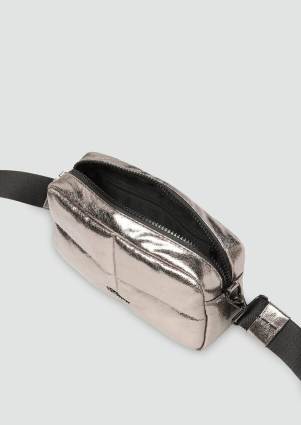 Mini-Bag in Lederoptik mit Logoschriftzug