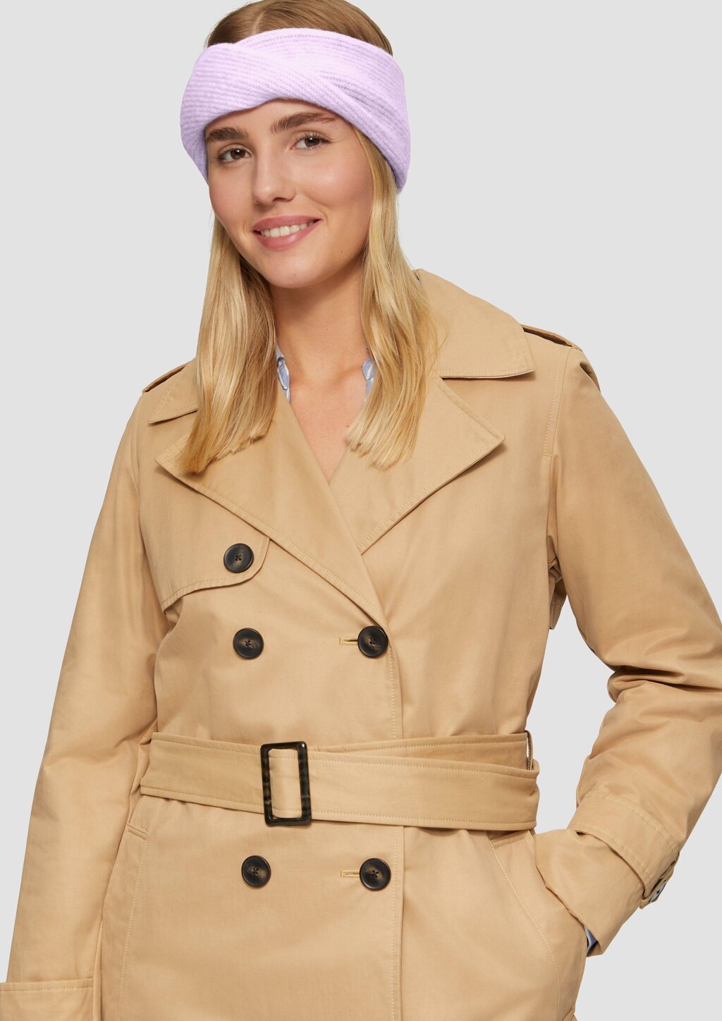 Stirnband mit Strickmuster