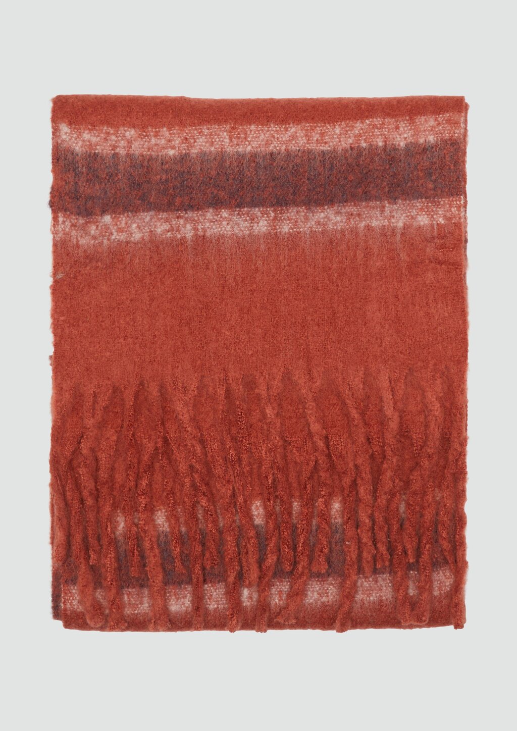 Flauschiger Schal mit Fransen