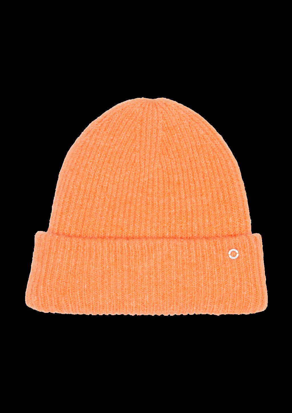 Beanie mit Umschlag und Logo-Detail