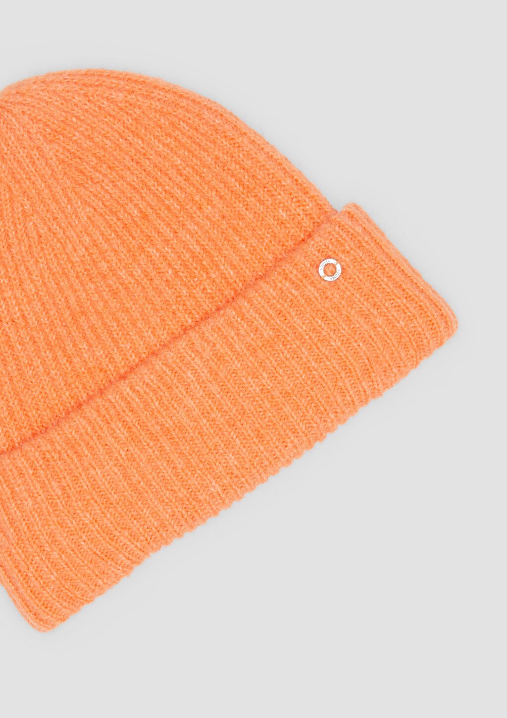 Beanie mit Umschlag und Logo-Detail