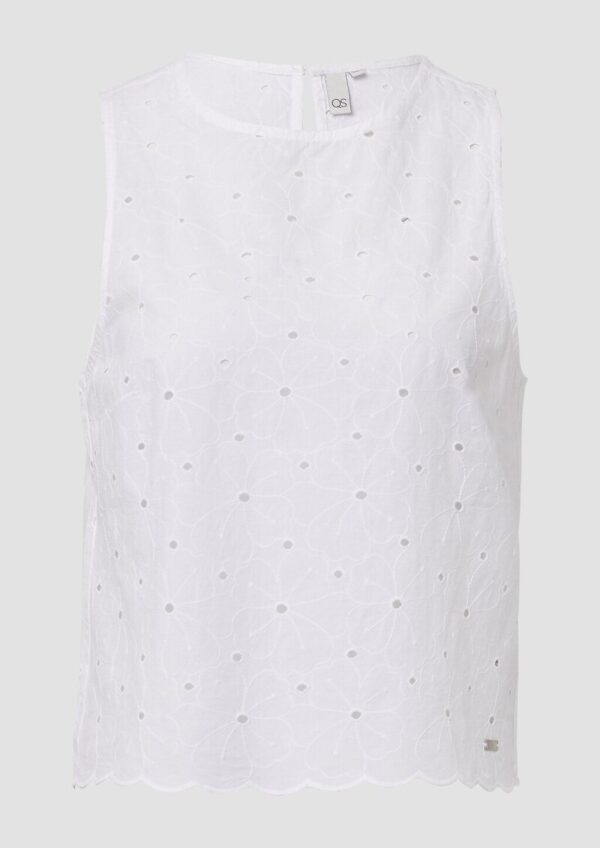Blusentop mit Lochstickerei