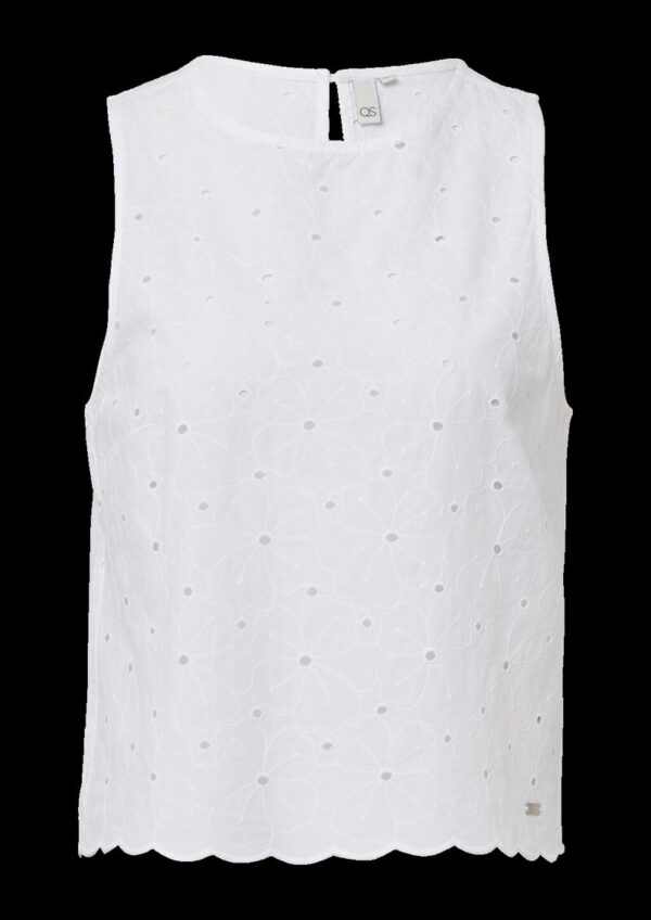 Blusentop mit Lochstickerei