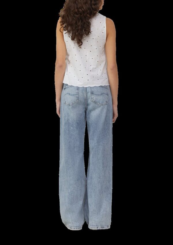 Blusentop mit Lochstickerei