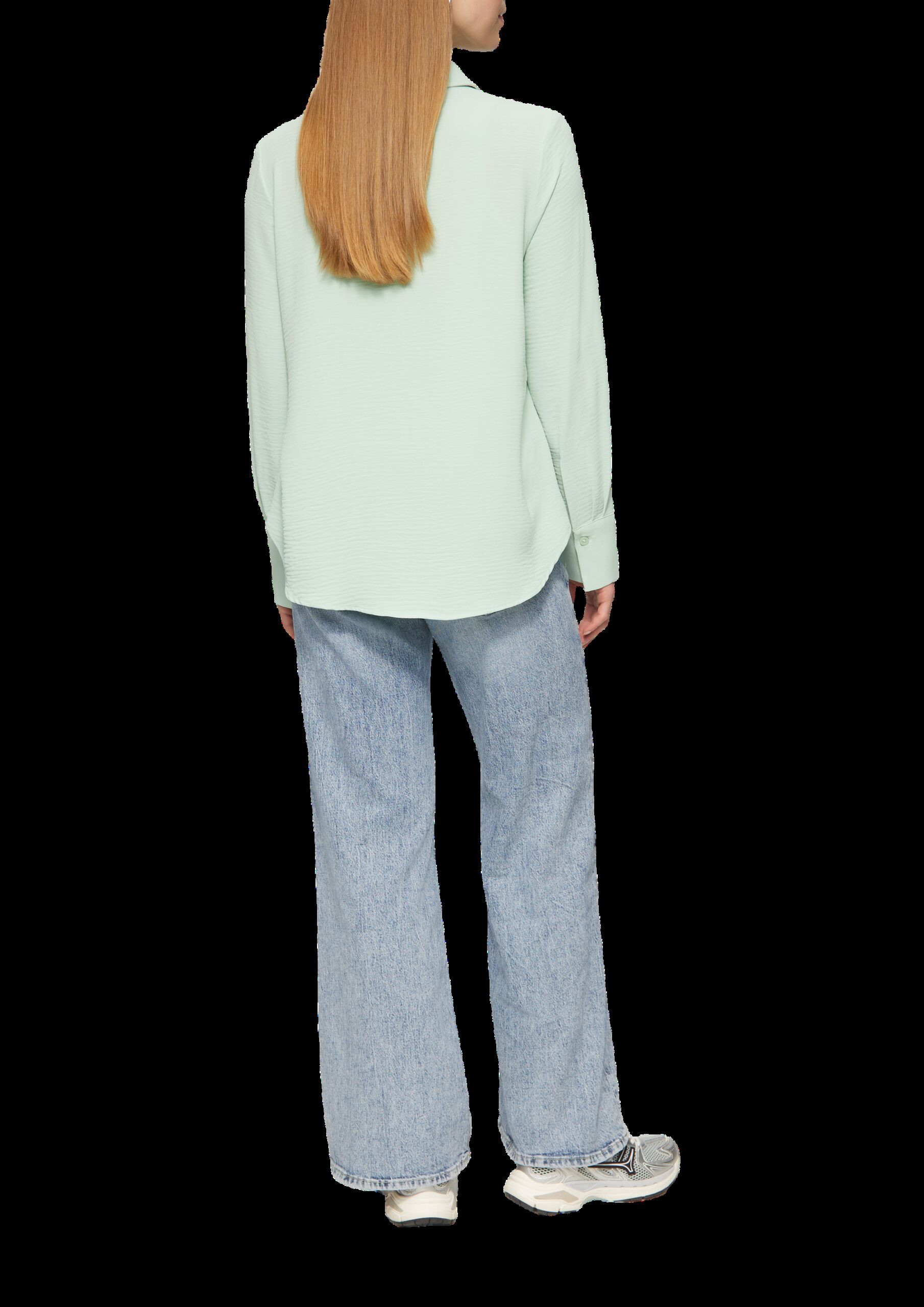 Lässige Hemdbluse mit aufgesetzten Taschen