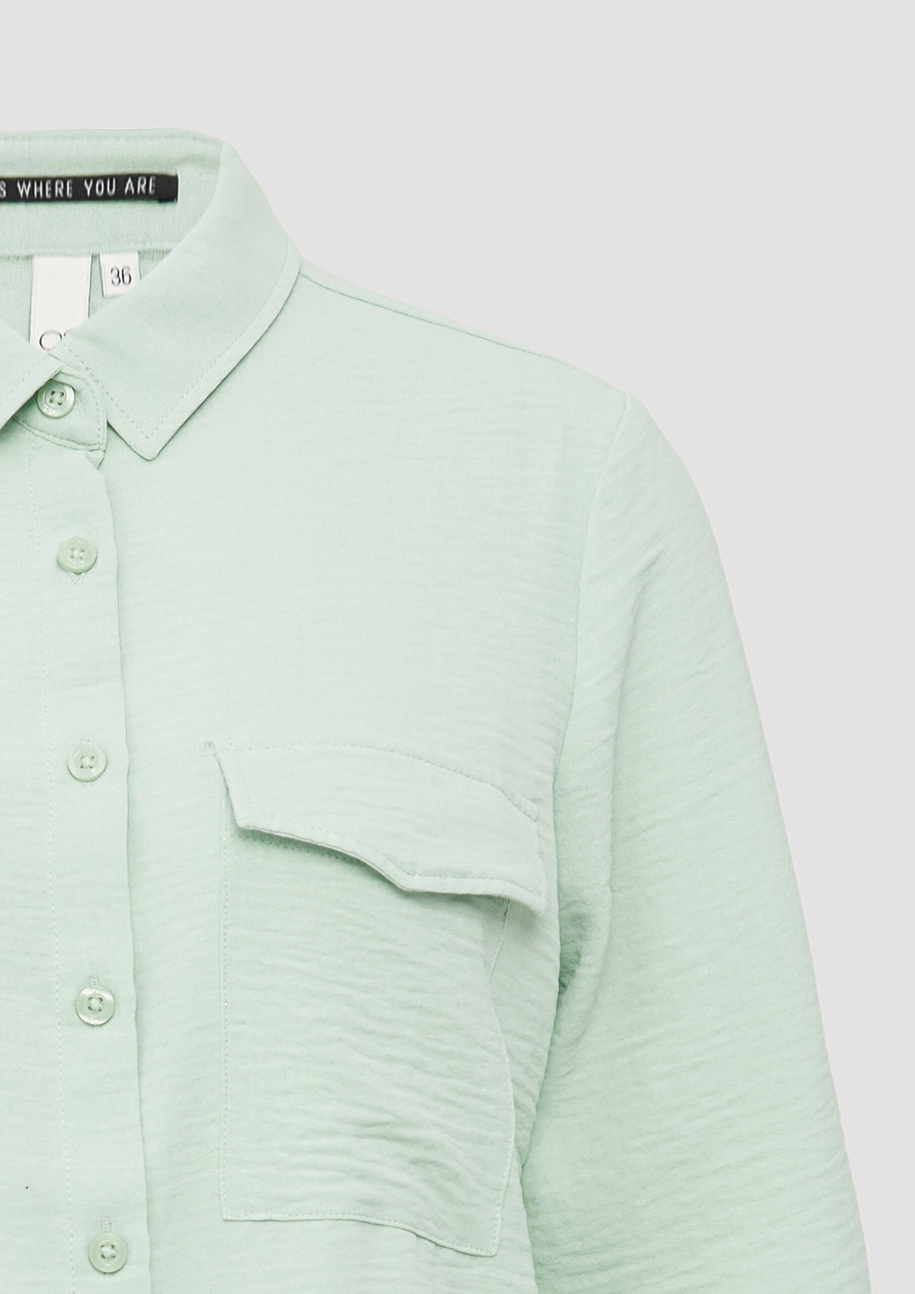 Lässige Hemdbluse mit aufgesetzten Taschen