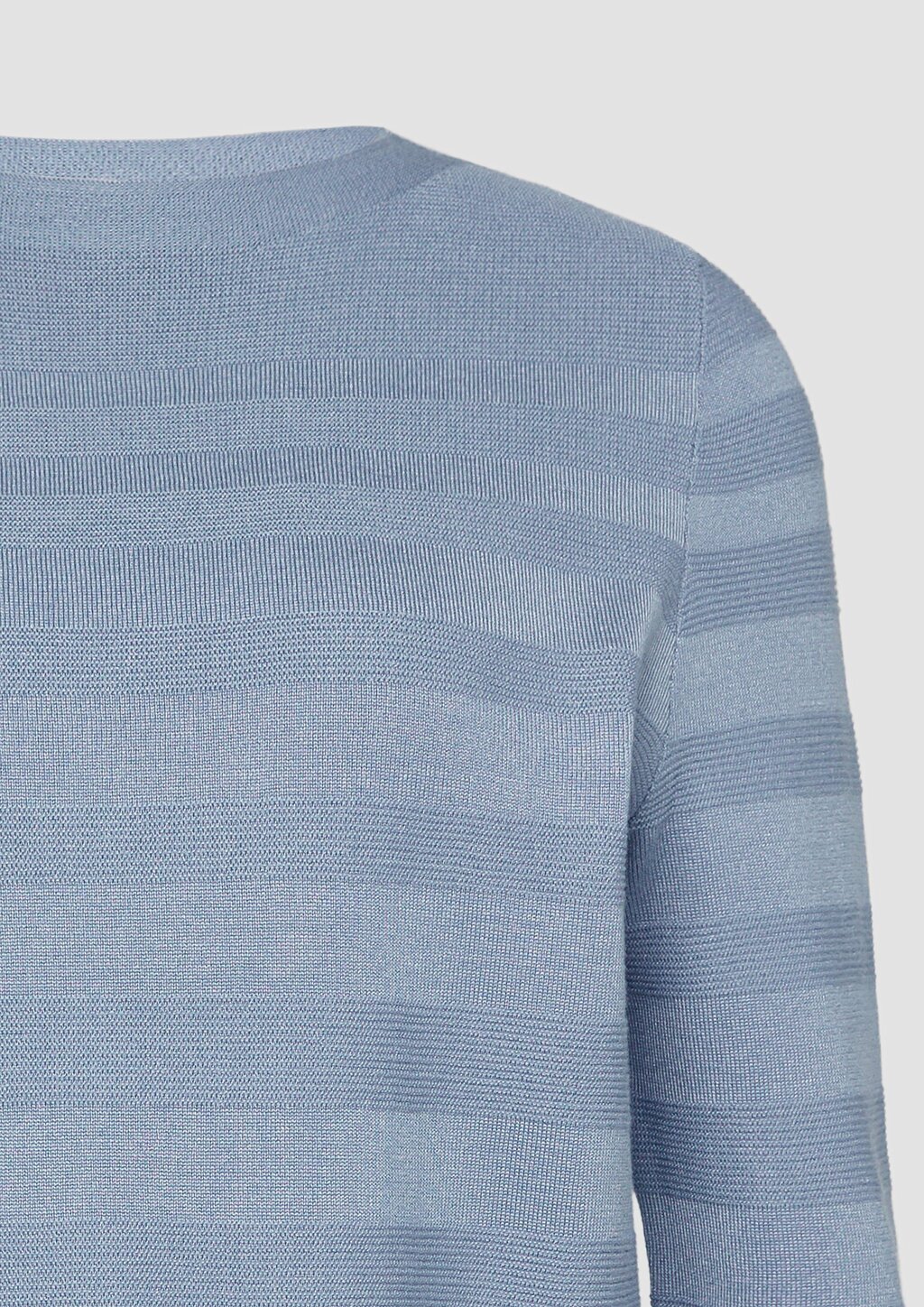 Gestreifter Feinstrickpullover aus Viskosemix