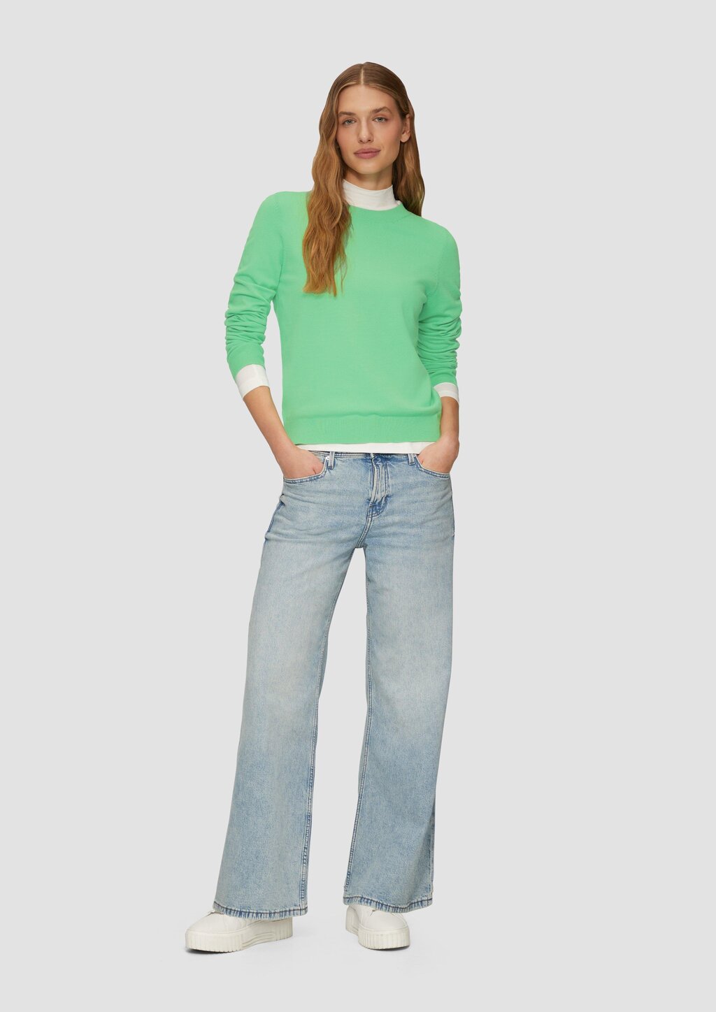 Strickpullover aus Viskosemix