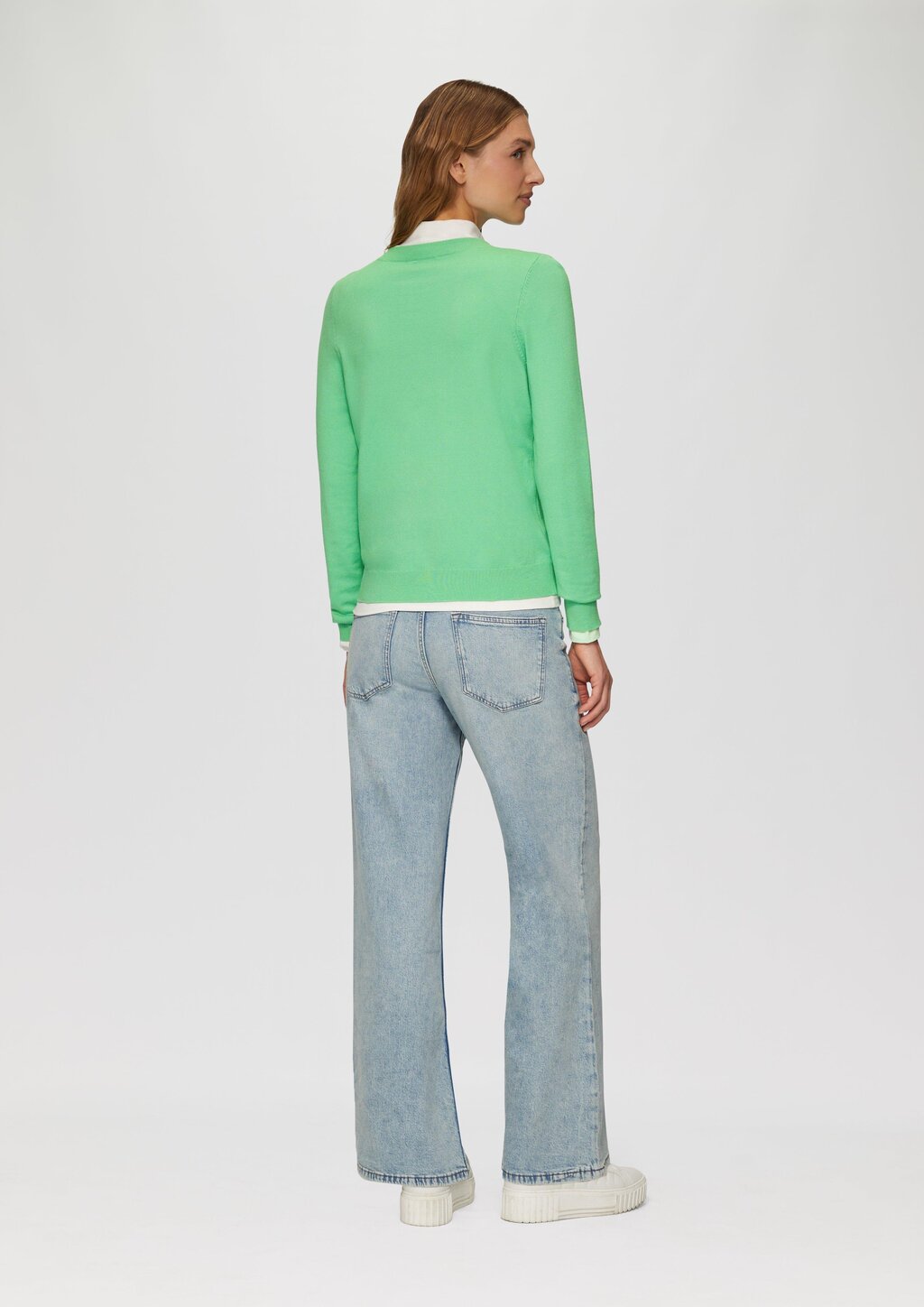 Strickpullover aus Viskosemix