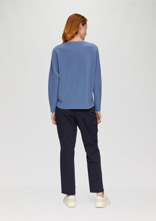 Sweatshirt aus Scuba mit Fledermausärmeln