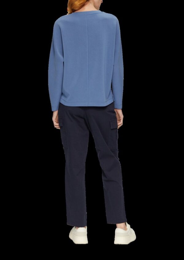 Sweatshirt aus Scuba mit Fledermausärmeln